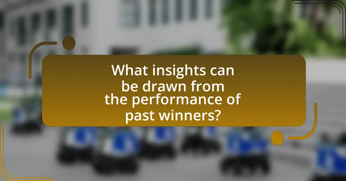 What insights can be drawn from the performance of past winners?